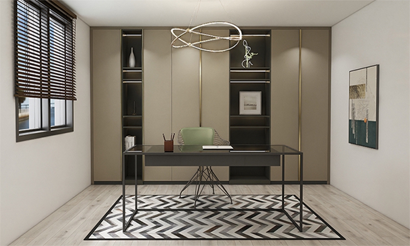 書房定制書桌書柜一體儲物柜子